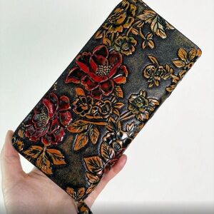 Floral Embossed wallet